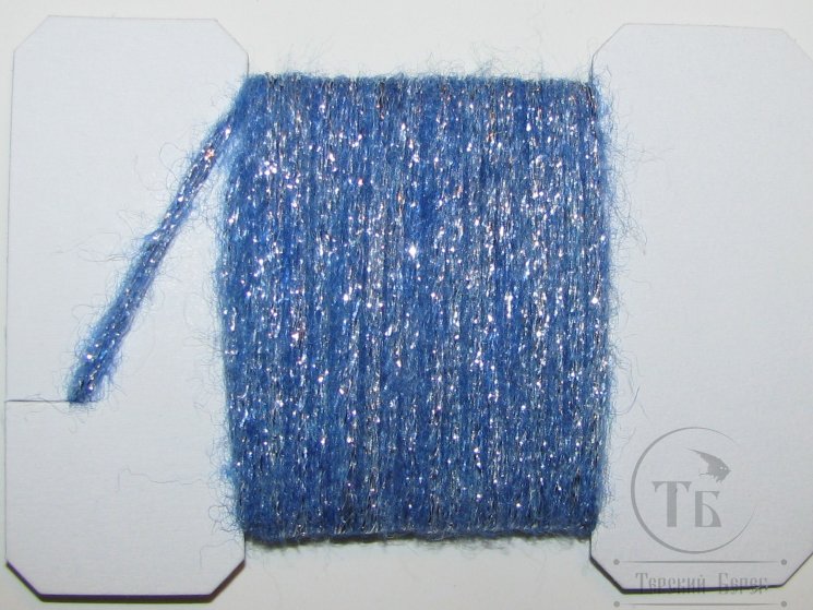 Плоская шерстяная тесьма Body Wool Braid Kr. Silver Lt. Blue ( 3 метра )