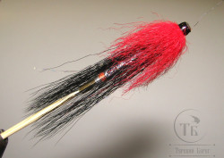 Муха лососёвая с "английским крылом" WG tube Mt. ( 20C ) медь 1 1/4 дюйма Red Black