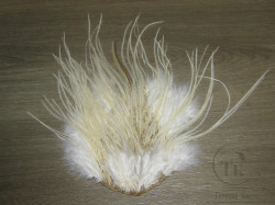 Перо Dry Fly ( для сухих мух верхняя часть седла на коже ) White ССН-07 