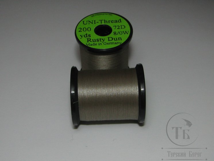 Монтажная нить UNI THREAD 8/0 Rusty Dun 200 yds