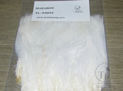 Мягкие пуховые перья Marabou Strung 1/4 OZ Fl. White ( Терский Берег , Metz , Wapsi )