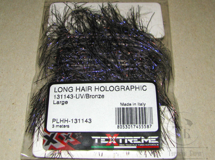 Синель Long Hair Holographic Large UV / Bronze 3 meters Textreme
