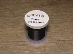 Монтажная нить Fly Tying Thread 8/0 Black 100 yds Orvis