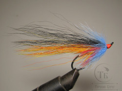Муха лососевая на одинарном крючке ( 57 )  Kumho Salmon Black № 4