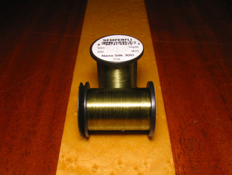 Монтажные нитки Nano Silk Ultra 30D 50 m. 18/0 Olive Semperfli