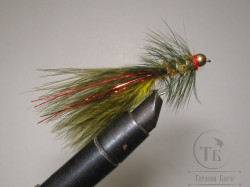 Муха Woolly Bugger Olive № 14