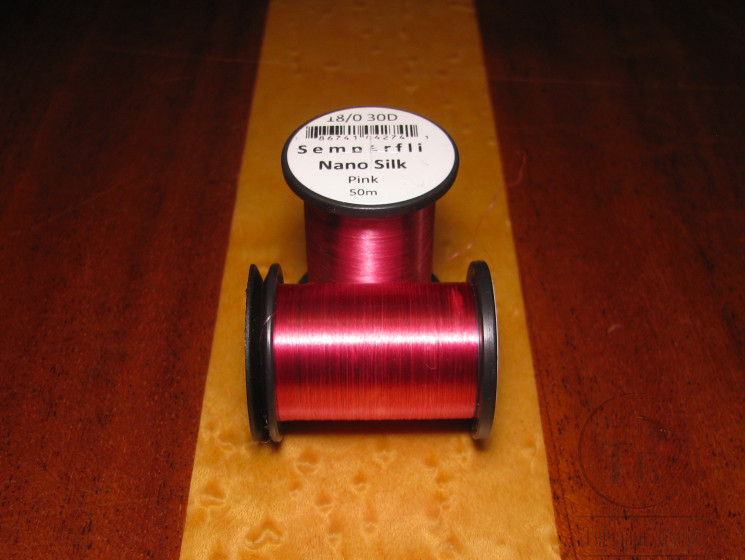 Монтажные нитки Nano Silk Ultra 30D 50 m. 18/0 Pink Semperfli