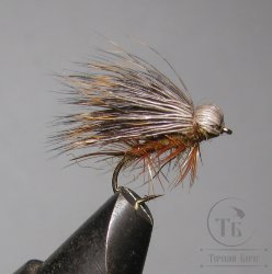 Mуха  Caddis (62) Elk Brown  Kumho № 12
