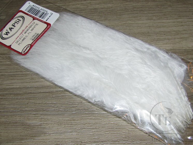 Марабу (отборные перья) select  fl white 12 пер.  Wapsi