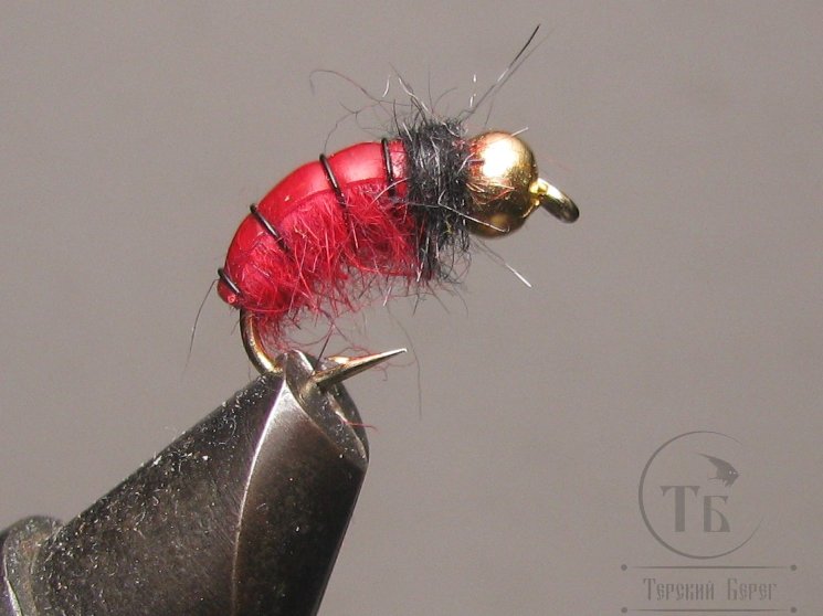 Муха нимфа Scud ( 43 ) GH Red Scud крючок scud № 10
