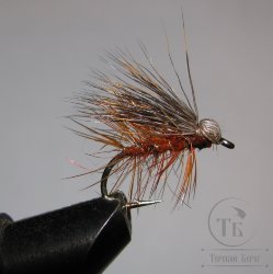 Mуха  Caddis (63) Elk Brown  Kumho № 14