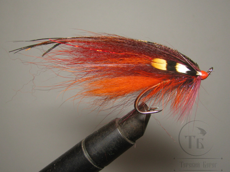 Муха лососёвая Pahtakorva ( 24 ) OrH Classic Orange Tail Pahtakorva Partridge Salar Silver № 3