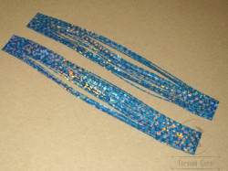 Резиновые ножки Rubber Legs CR 22 Crystal Silver Doctor Blue