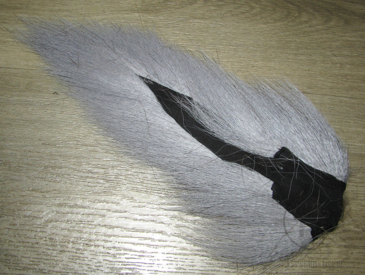 Хвост оленя большой серый / Bucktail Large Pearl Gray