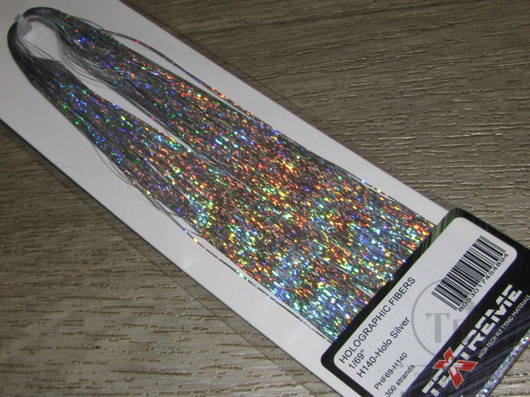 Плоский люрекс Flashabow Golographic Fibers 1/69 Holo Silver Textreme