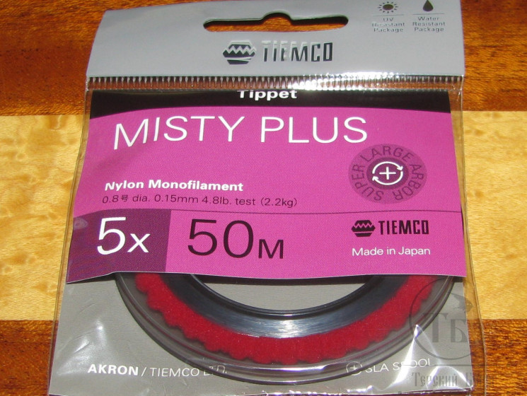 Поводковый материал Misty Plus Tippet 5X 50 m 0.15 mm 4.8 lb 2.2 kg ТМС