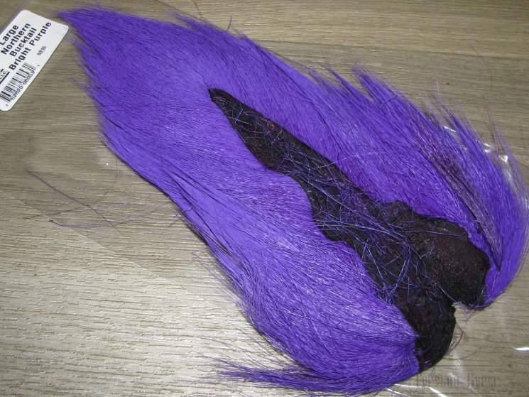 Хвост оленя большой ярко фиолетовый / Bucktail Large Bright Purple 