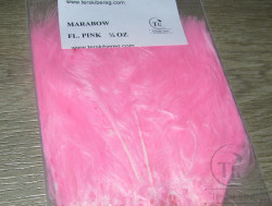 Мягкие пуховые перья Marabou Strung 1/4 OZ Fl. Pink ( Терский Берег , Metz , Wapsi )