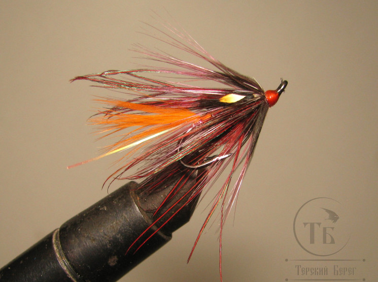 Муха лососёвая Pahtakorva ( 4 ) Spey Claret Ph. DL 71 Bl. № 6