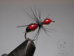 Муха муравей Ant ( 19 ) Red Black Tag Epoxy Kumho Dry № 14