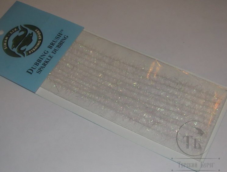Даббинговая скрутка Dubbing brush sparkle Pearl Green (10шт.)  Siman