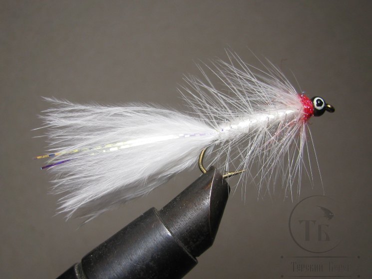 Муха Woolly Bugger BRYH White № 8