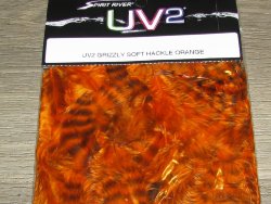 Grizzly Soft Hackle Orange UV2 Spirit River