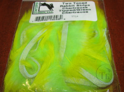 Зонкер кролика two toned rabbit strips chart. / green chart. Hareline