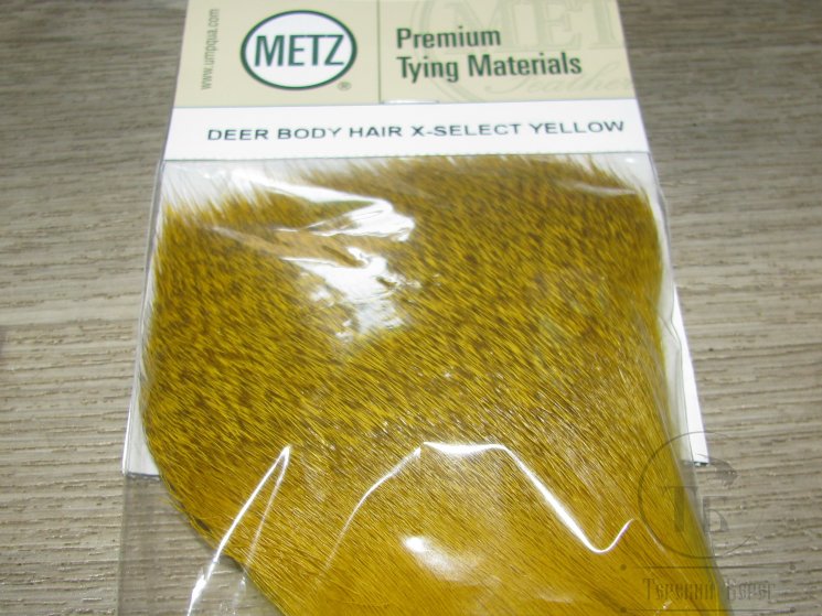Мех оленя желтый  Deer Body Hair X-Select Yellow Metz