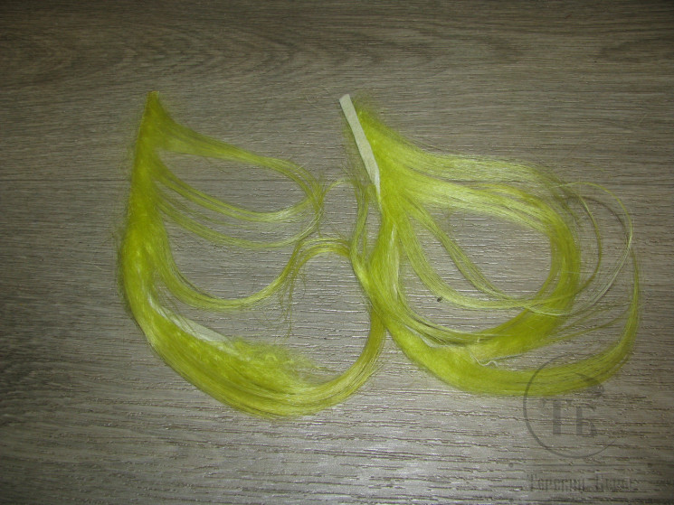 Мех зонкер козы 2 шт. Yellow Chartreuse ( распродажа М - 30 ) 