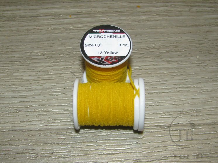 Микро синель Microchenille Yellow 0,8 мм 3 м Textremе