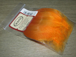 Перья селезня кряквы рябые Mallard Barred Flank LRG Select Fl. Orange Wapsi