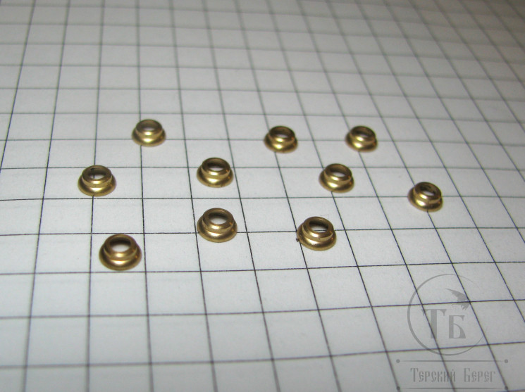 Турбо диск 4,0 х 2,0 мм 10 шт Brass Терский Берег
