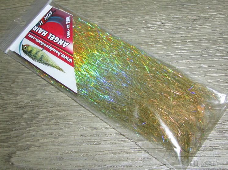 Плоский люрекс Angel Hair Holografic Gold Hends 22
