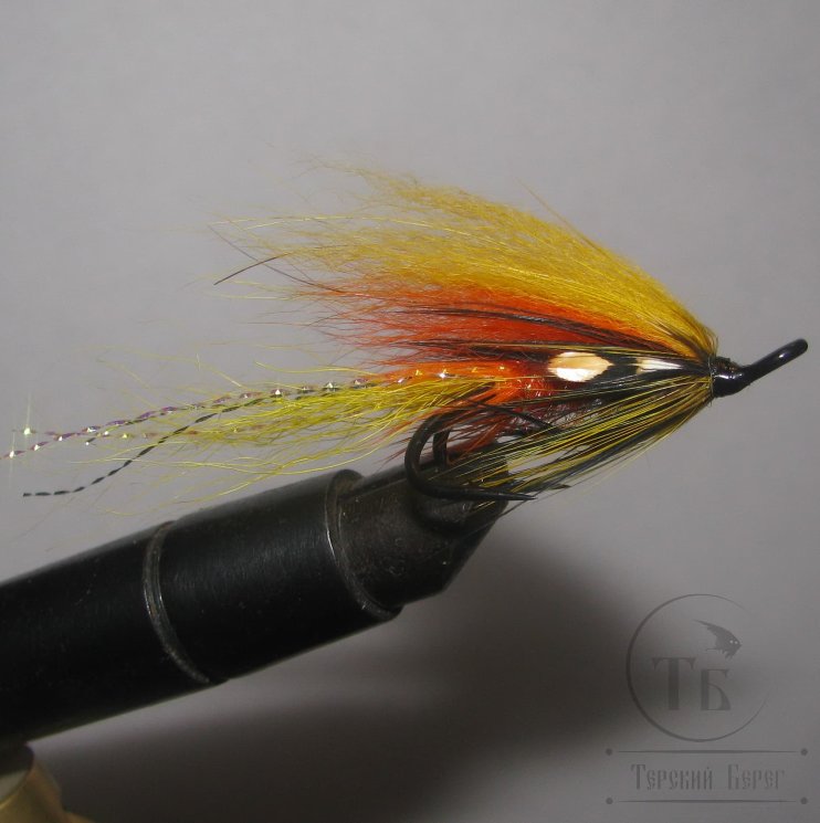 Муха лососёвая Banana ( 25 ) Orange Banana Shrimp ( кр. Partridge P № 2 )