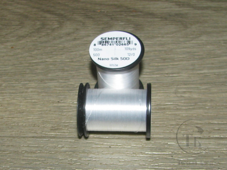 Монтажные нитки Nano Silk 50D 100 m. 12/0 White Semperfli