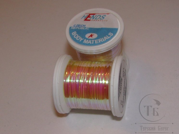 Плоский люрекс Perdigones Pearl Body Fine 1/69  12 yds Lt. Olive PBF-134 Hends