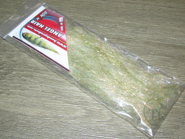 Плоский люрекс Angel Hair Gold Holo / White Pearl Hends 201