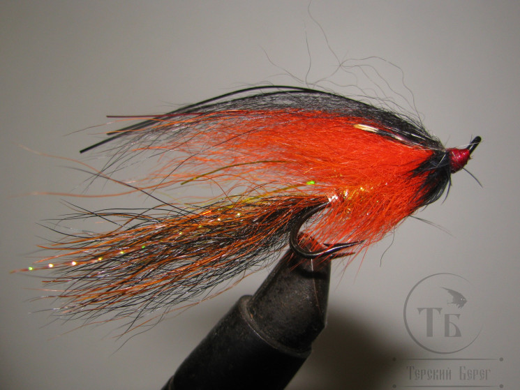 Муха лососёвая на двойнике ( 16 ) Cascade WG Var. Kamasan B280 №6 