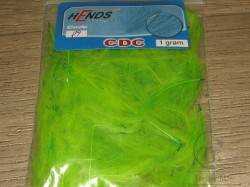 Перья CDC 1 gr Hends # 89 Fl.Chartreuse