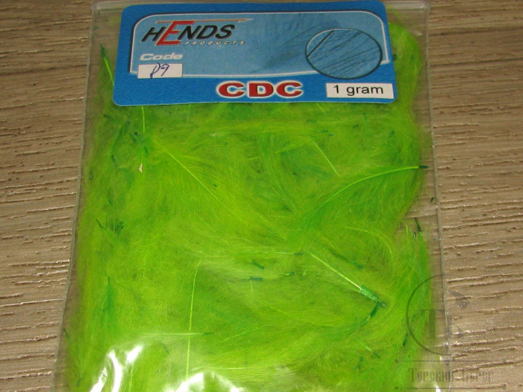 Перья CDC 1 gr Hends # 89 Fl.Chartreuse