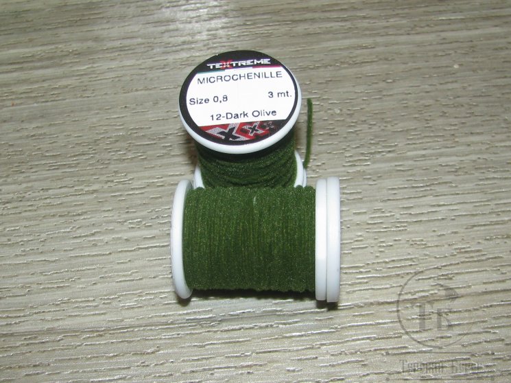Микро синель Microchenille Dk Olive 0,8 мм 3 м Textremе
