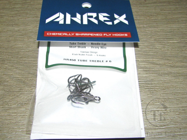 Крючок тройник трубочный AHREX HR450 Tube Treble # 6 ( 5 шт. ) 