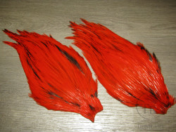 Скальп петуха  Whiting Adams Salmonidae Rooster Cape Orange Black Barred