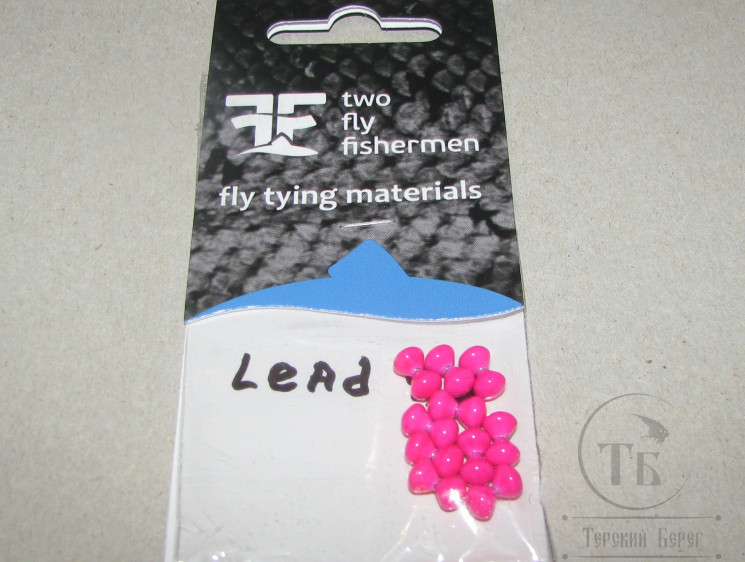 Глазки гантельки свинцовые Lead Fl. Pink 4,0 mm (уп 10 шт)