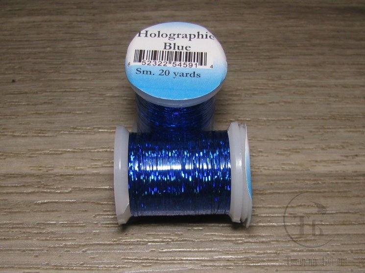 Плоский голографический люрекс Hol Blue 20 yds Sm Veniard 