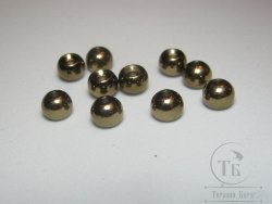 Вольфрамовый шарик с круглым отверстием D 4,6 Metallic Olive (10 шт)