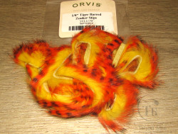 Зонкер кролика tiger barred rabbit strips black / orange over yellow ( Yellow Orvis )
