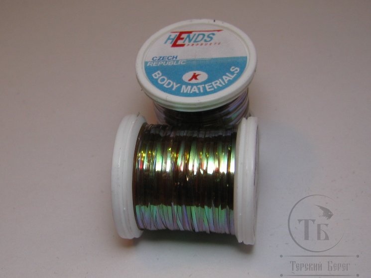 Плоский люрекс Perdigones Pearl Body Medium 1/32  12 yds Olive PBM-34 Hends