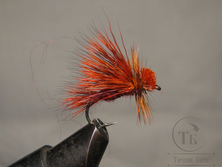 Mуха X Caddis (29) Orange  кр. № 12